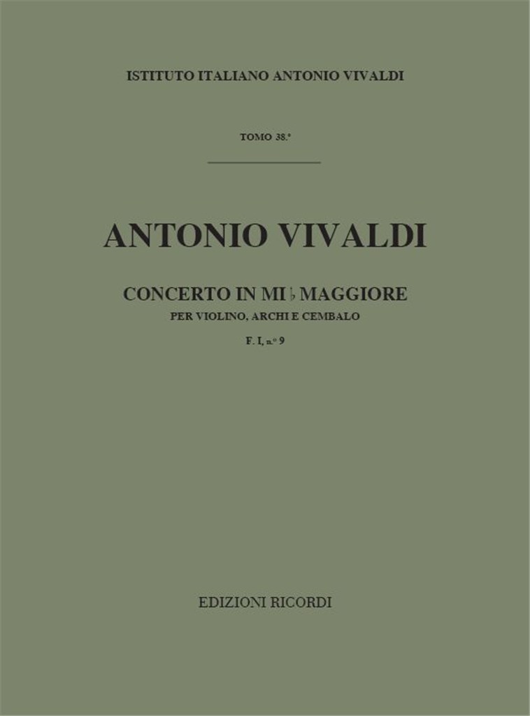 Concerti Per Vl., Archi E B.C.: In Mi Bem. Rv 254